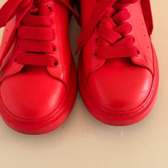 Alexander Mcqueen All Red Sneaker trainers - Women’s sz 8.5 US (EU 39) *RARE - Picture 7 of 10
